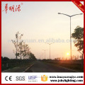 Galvanized double arm 6m street light poles with OEM,ODM service, ISO, SGS, CE certificates